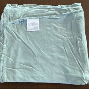 Soft Ice Blue Jersey Stretch Baby Blanket Swaddle